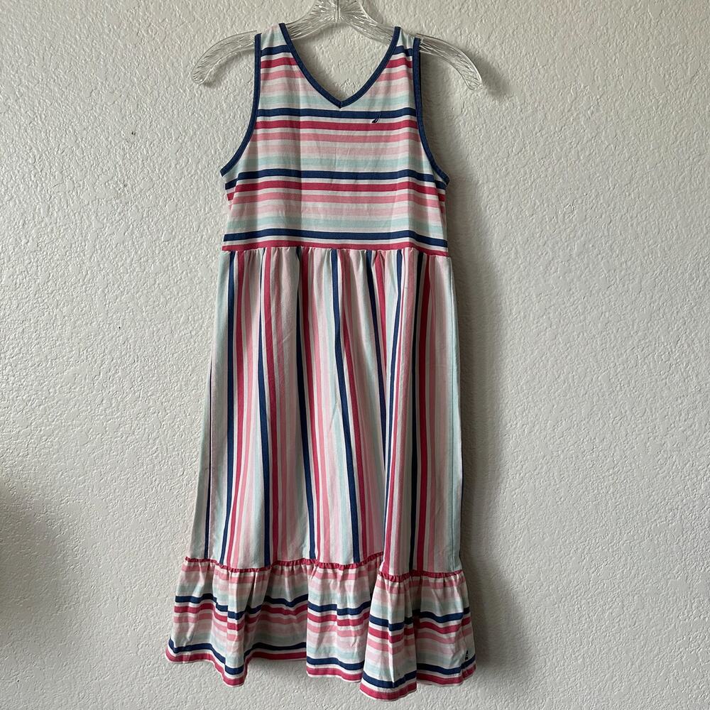 Nautica Youth Stripped Long Dress Nautica Size XL 16